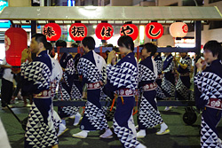京都市,中京区,祇園祭宵山,綾傘鉾「日和神楽」と囃子演奏(2012年7月16日撮影)