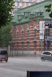 京都市,中京区,突然の雨(2012年9月11日撮影)